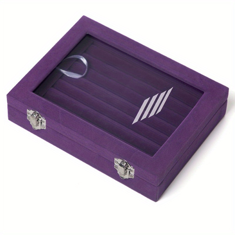 Flannelette 24 Grid Ornaments Earring Box